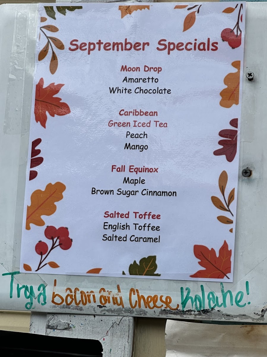 Sorrento's Coffee Drive-Thru Menu-9